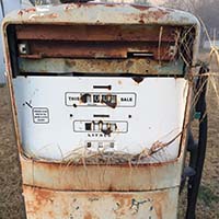 Old petrol pump