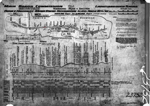 Historical highway upgrade plan from 1937