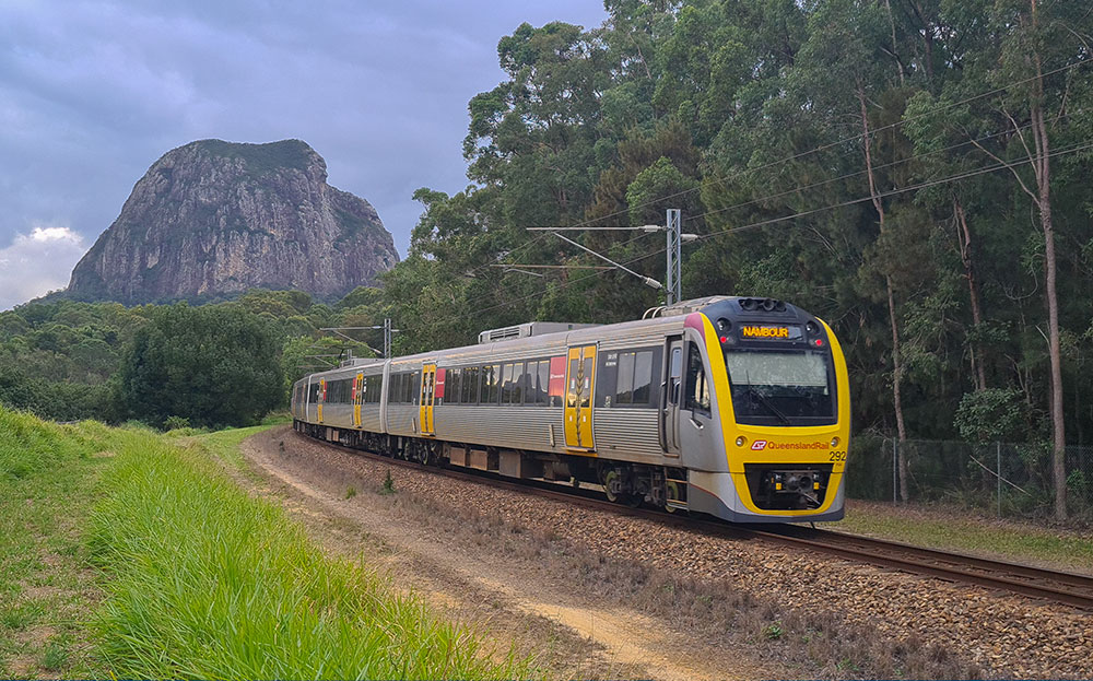  Beerburrum Road overbridge looking back toward Beerburrum station in 2021