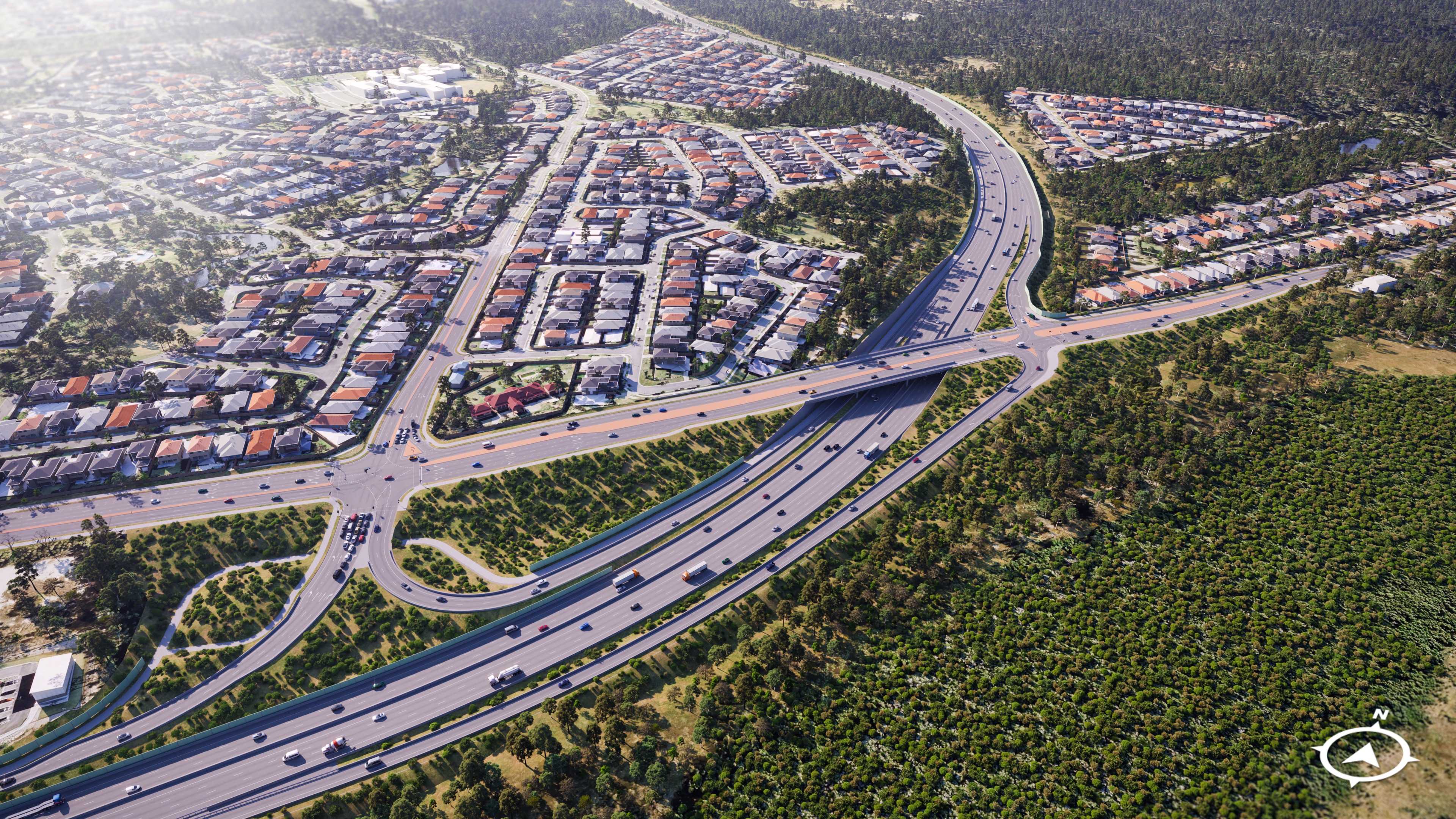 Coomera Connector Stage 2 Foxwell Road interchange