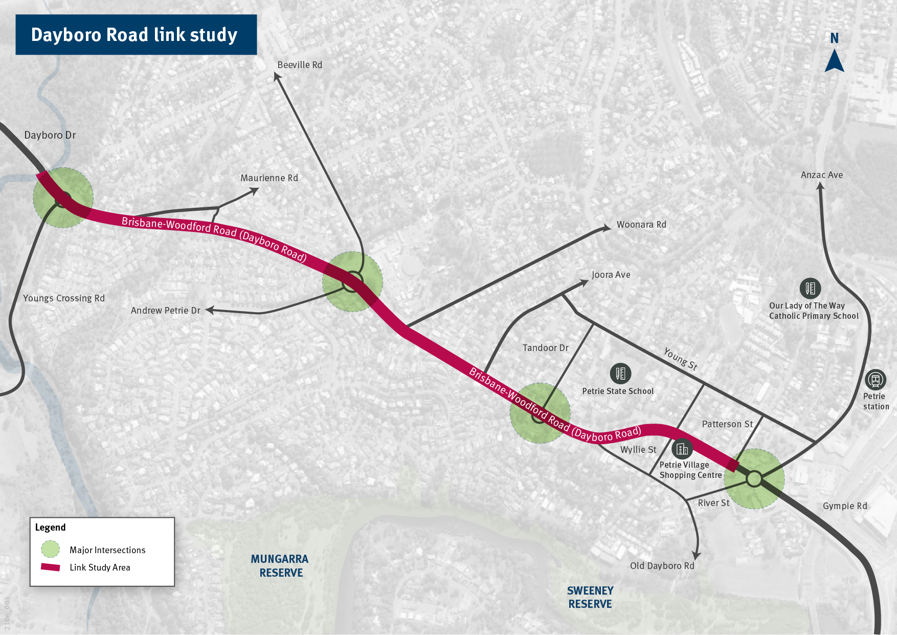 Dayboro Road Link Study map