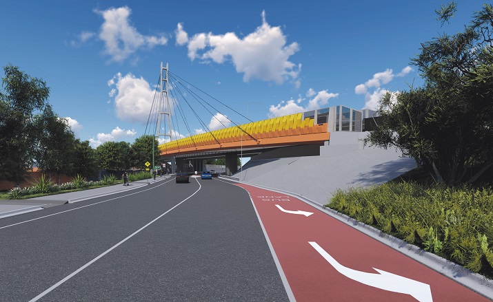 Veloway 1 Bridwood Road Velobridge (artist's impression)