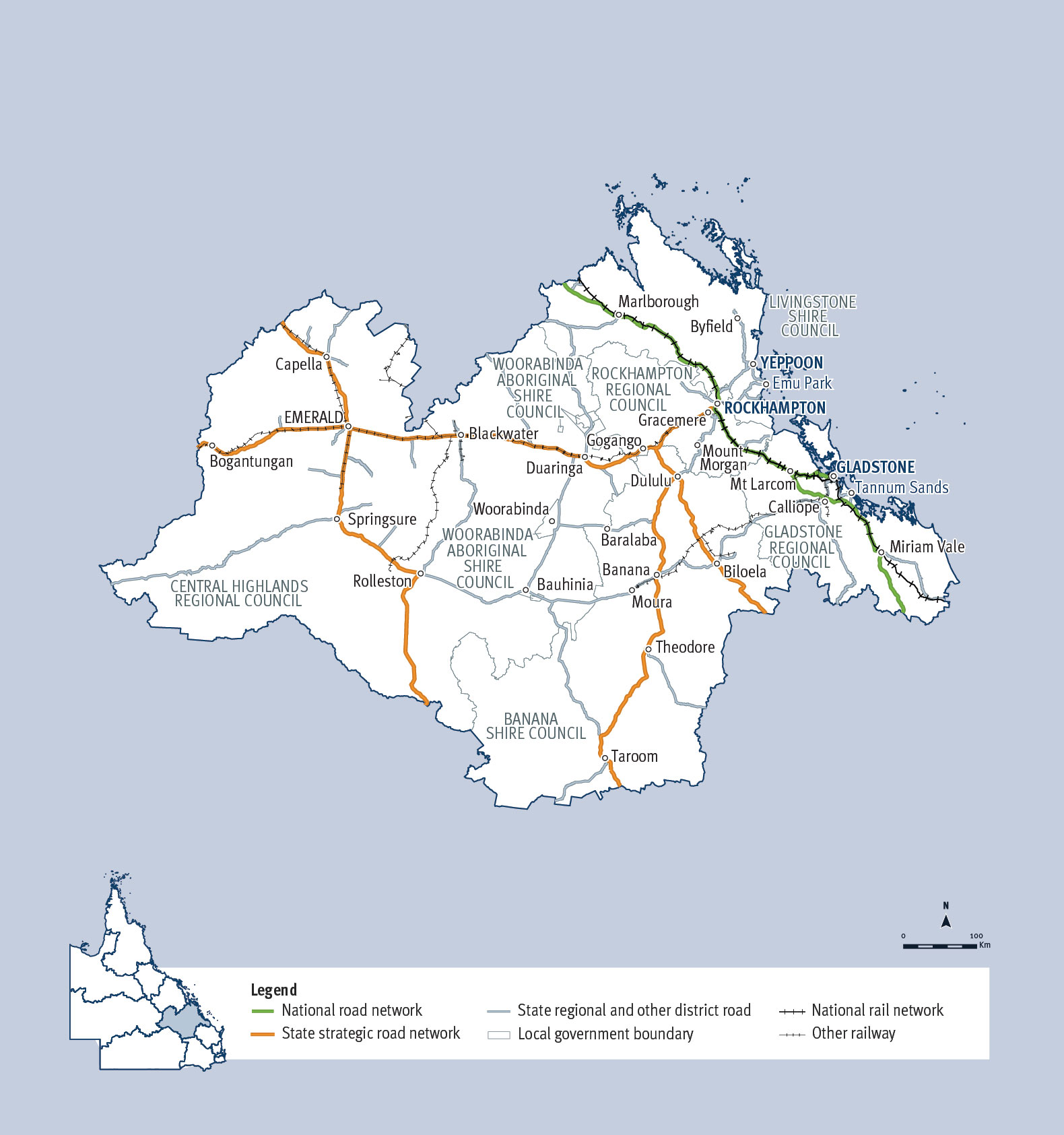 Map of the Fitzroy District