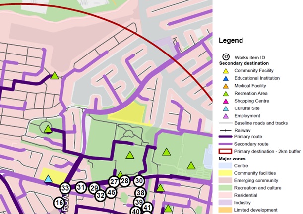 Walking map