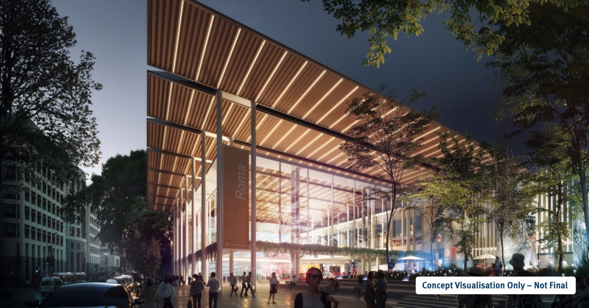 Concept visualisation of new Roma Street 